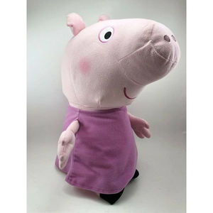 Peppa Pig Plush In Pink Dress 18" Stuffed Animal Large CLEAN!